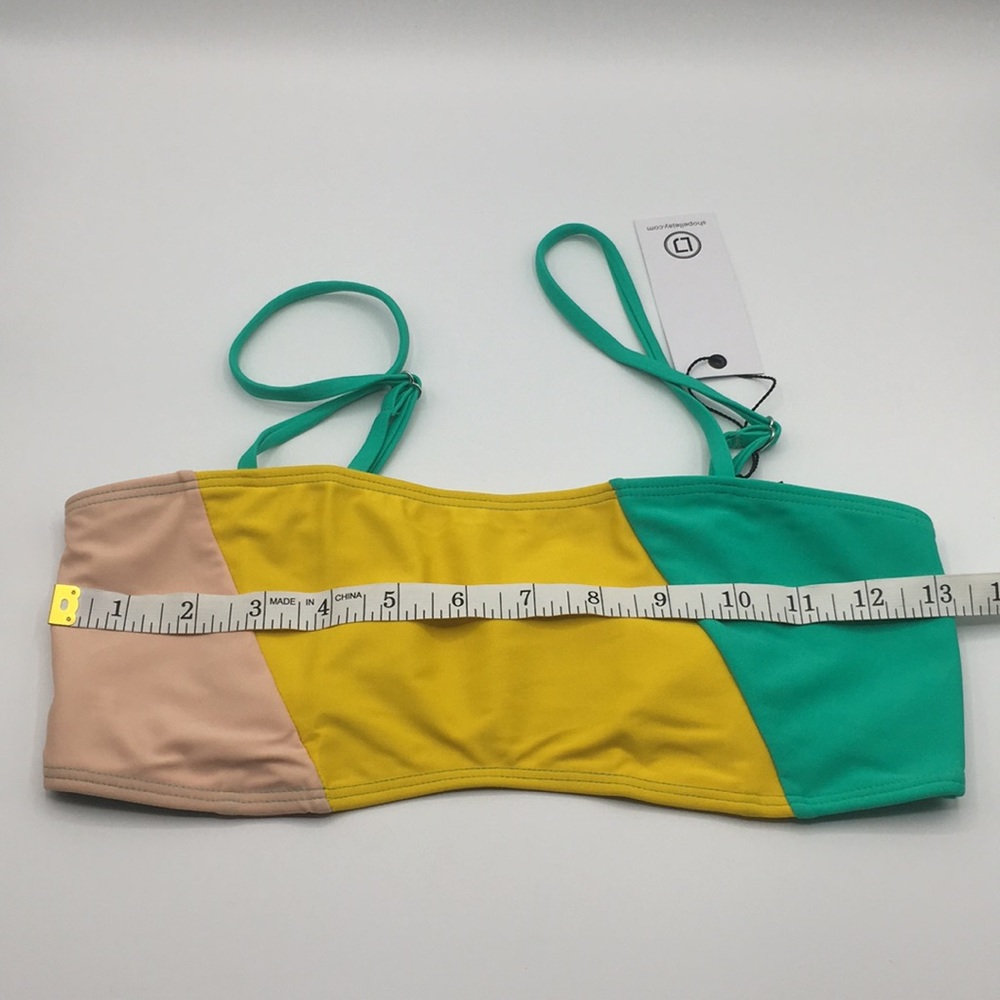 Ellejay Yellow Color Block Lauren Top Size Medium - Picture 9 of 10